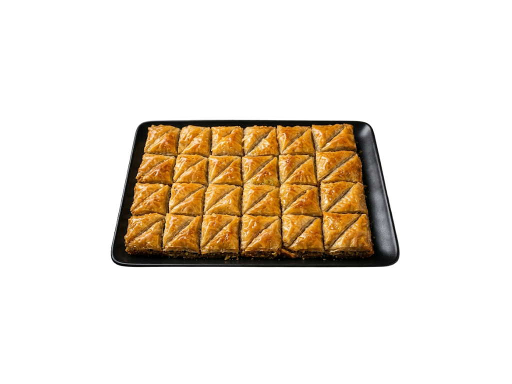 Baklawa, relleno de nueces y canela